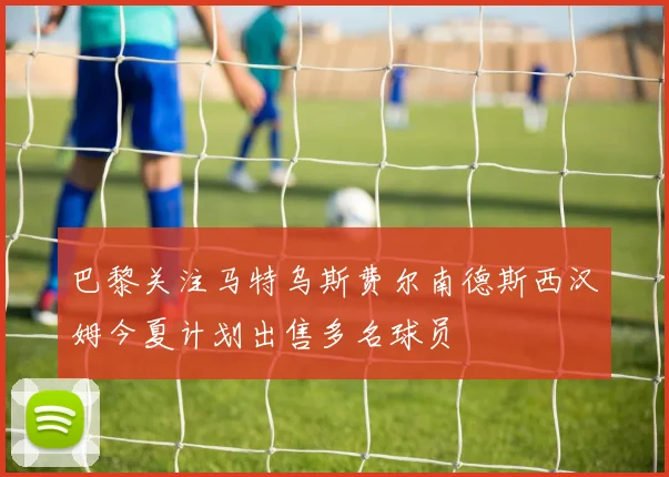 巴黎关注马特乌斯费尔南德斯西汉姆今夏计划出售多名球员